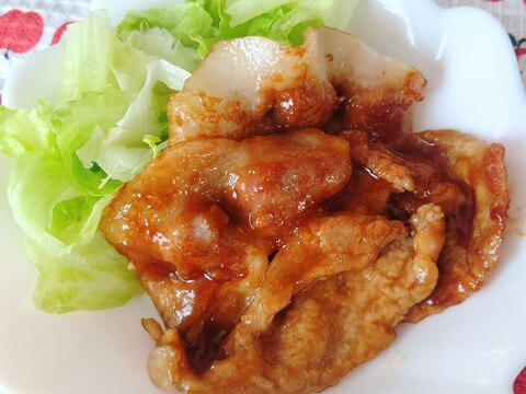 生姜パウダーで豚ロースの生姜焼き☆